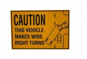  Why Trucks Have “Caution: Wide Turn” Warnings